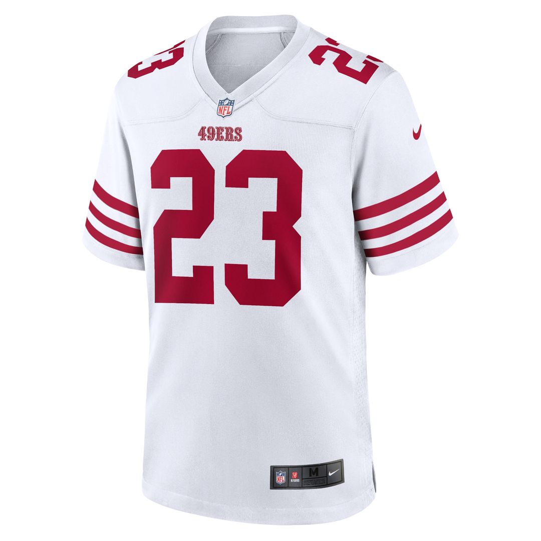 Christian McCaffrey San Francisco 49ers Game Player Jersey - White