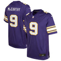 J.J. McCarthy Minnesota Vikings Youth Game Jersey - Purple