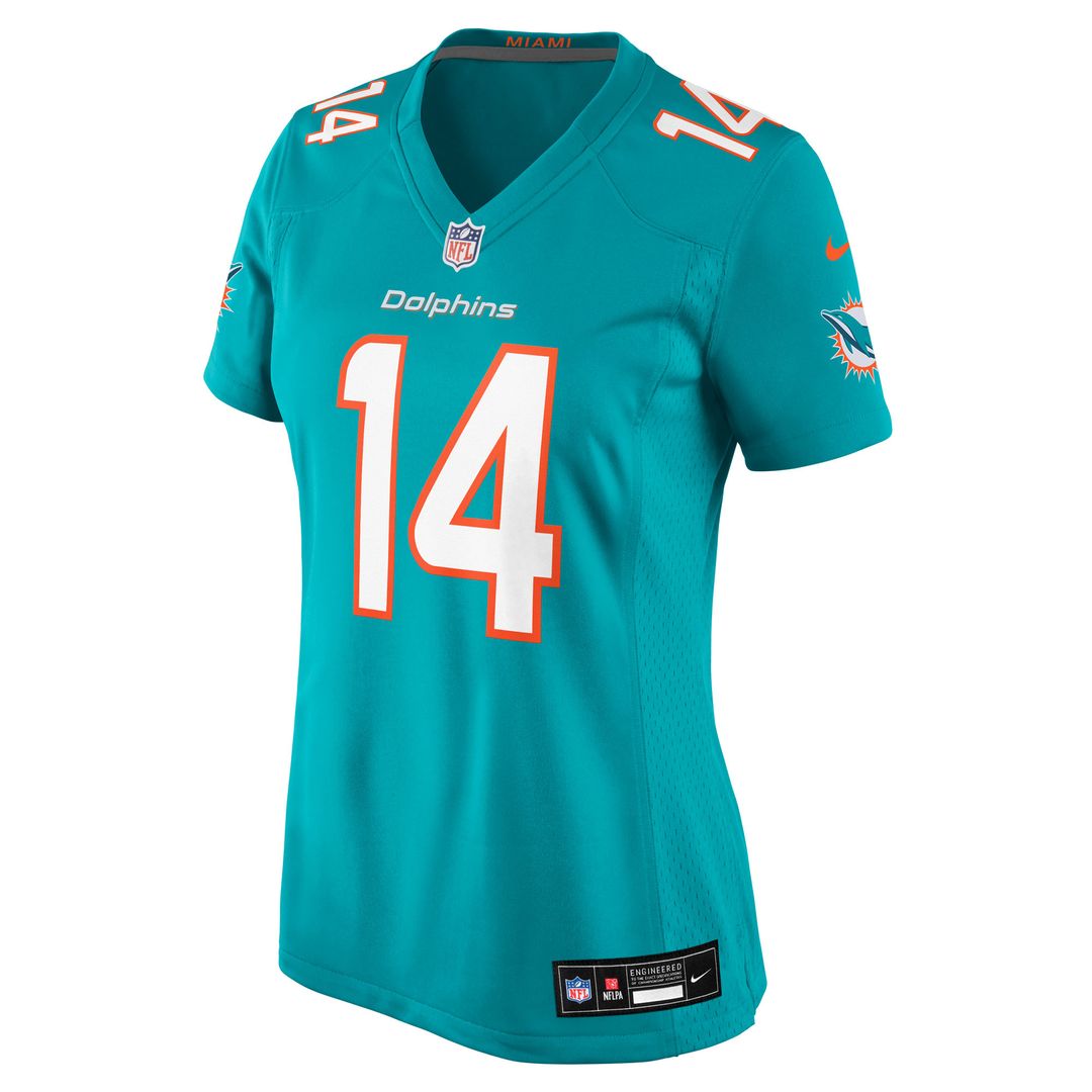 Quinn Ewers Miami Dolphins Women's Team Game Jersey - Aqua