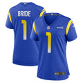 Number 1 Bride Los Angeles Rams Women's Game Jersey - Royal