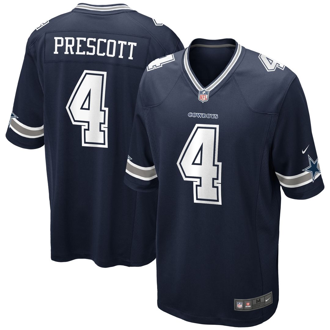 Dak Prescott Dallas Cowboys Youth Game Jersey - Navy