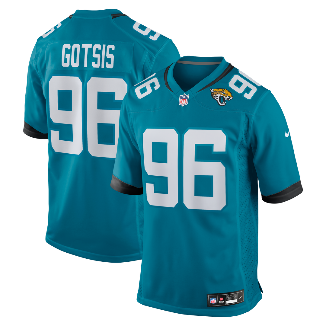 Adam Gotsis Jacksonville Jaguars Game Jersey - Teal