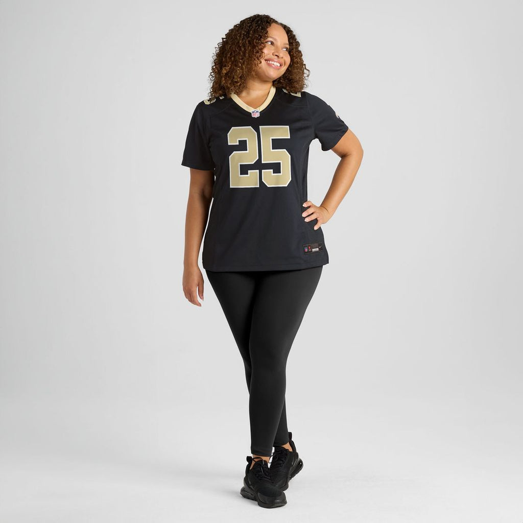 Rejzohn Wright New Orleans Saints Women's Team Game Jersey - Black
