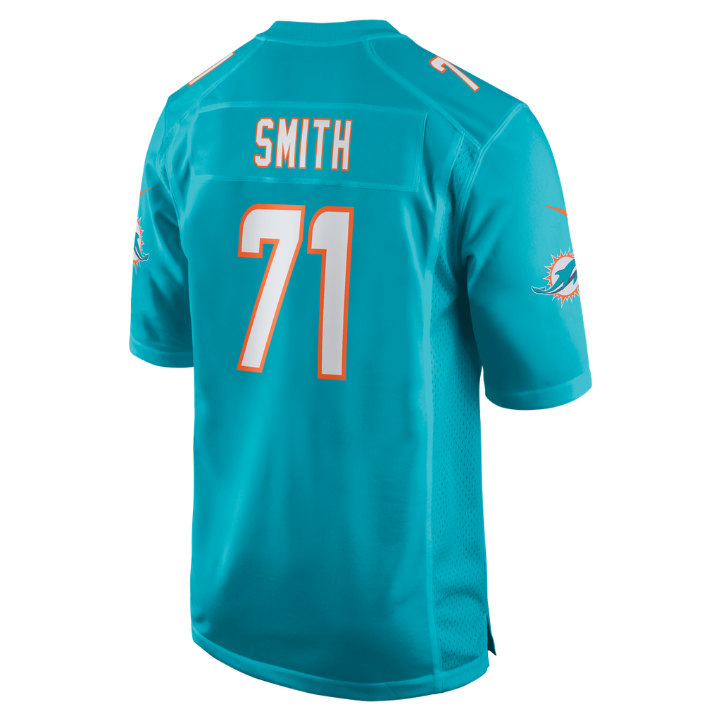 Kion Smith Miami Dolphins Game Jersey - Aqua