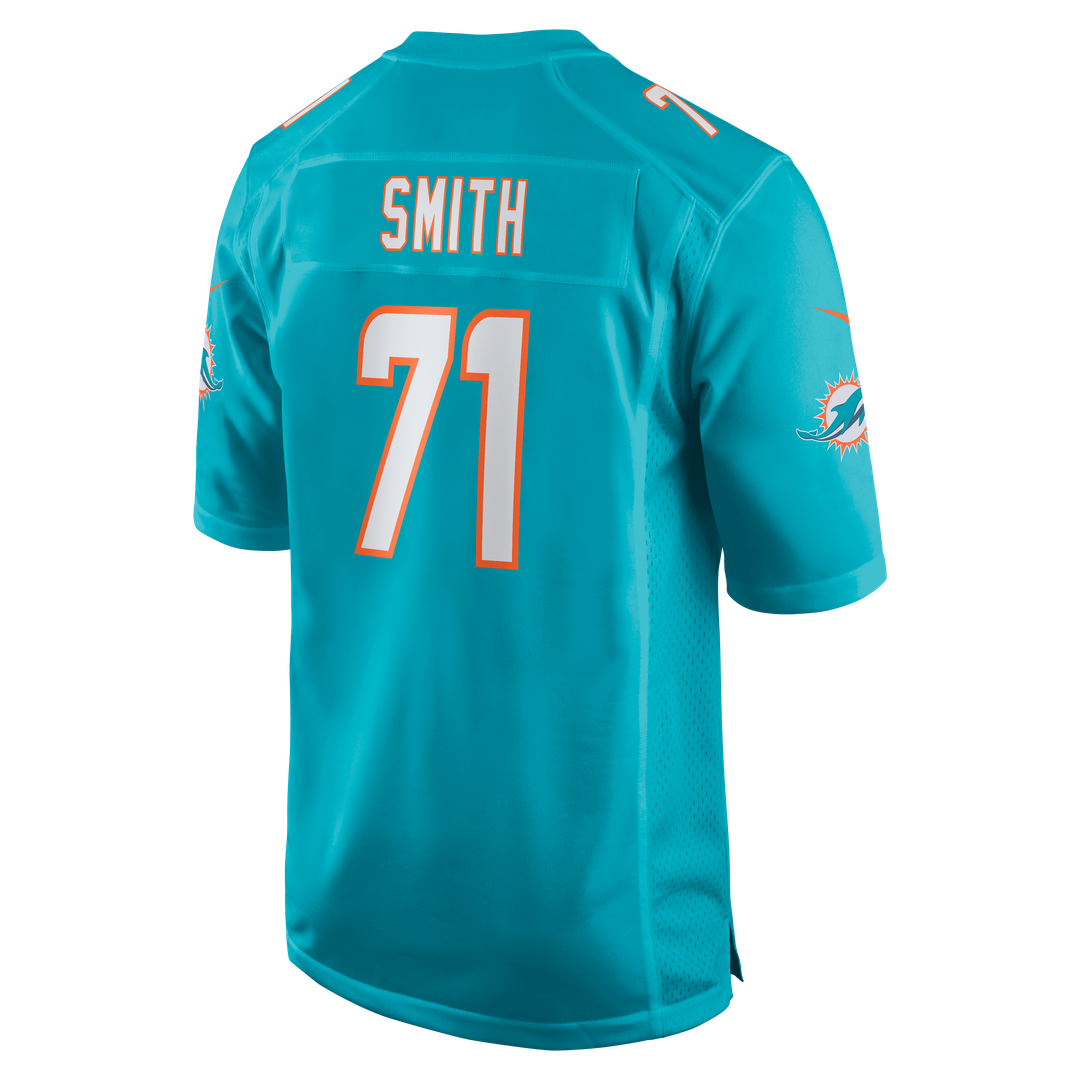 Kion Smith Miami Dolphins Game Jersey - Aqua