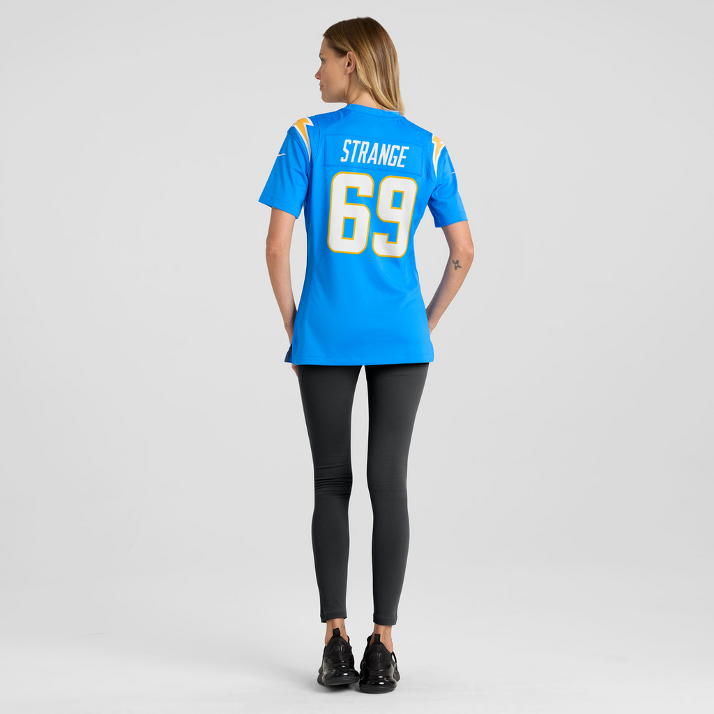 Cole Strange Los Angeles Chargers Women's Team Game Jersey - Powder Blue