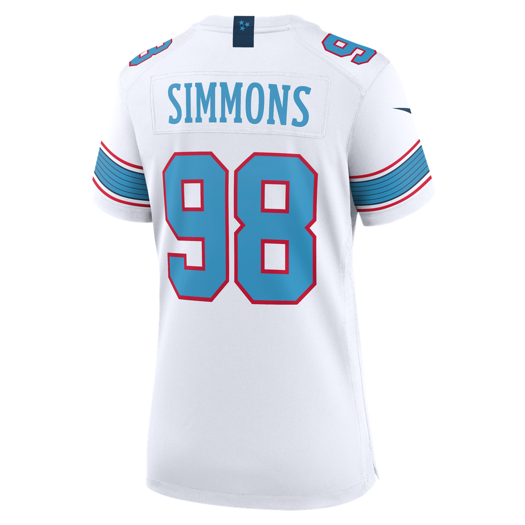 Jeffery Simmons Tennessee Titans Women's Game Jersey - White