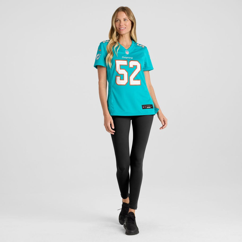 Patrick Paul Miami Dolphins Women's Game Jersey - Aqua