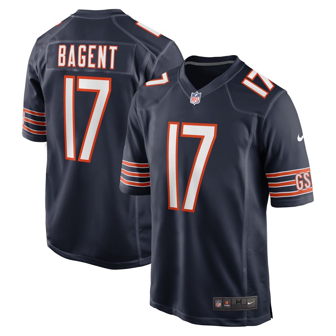 Tyson Bagent Chicago Bears Game Jersey - Navy