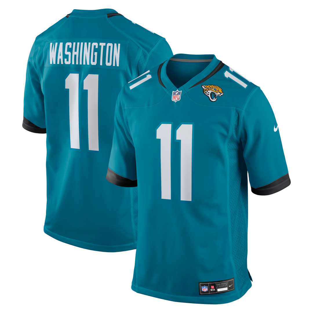 Parker Washington Jacksonville Jaguars Team Game Jersey - Teal