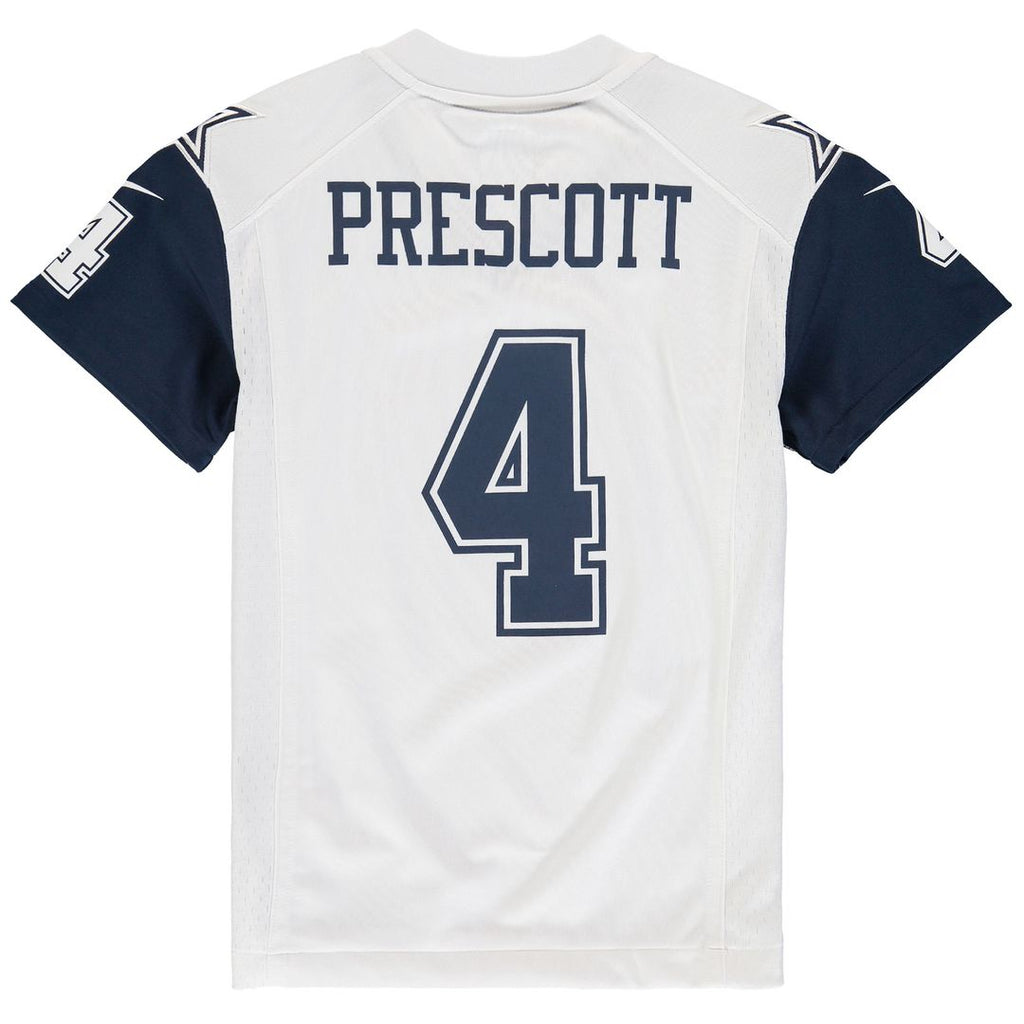 Dak Prescott Dallas Cowboys Youth Color Rush Game Jersey - White