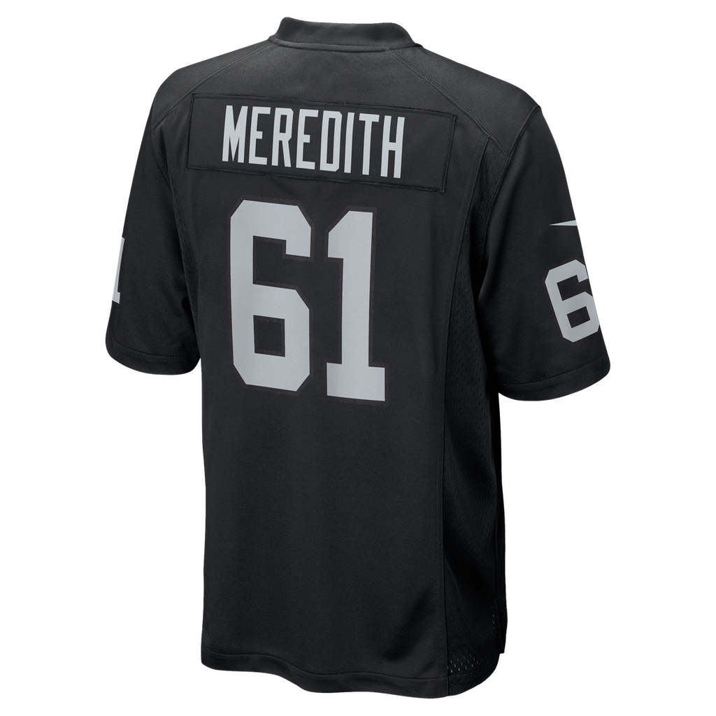 Meredith Las Vegas Raiders Game Player Jersey - Black