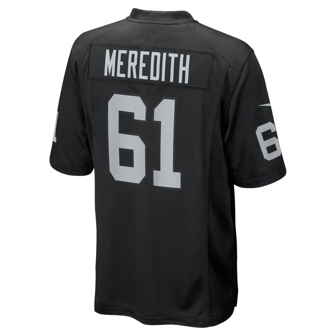 Meredith Las Vegas Raiders Game Player Jersey - Black