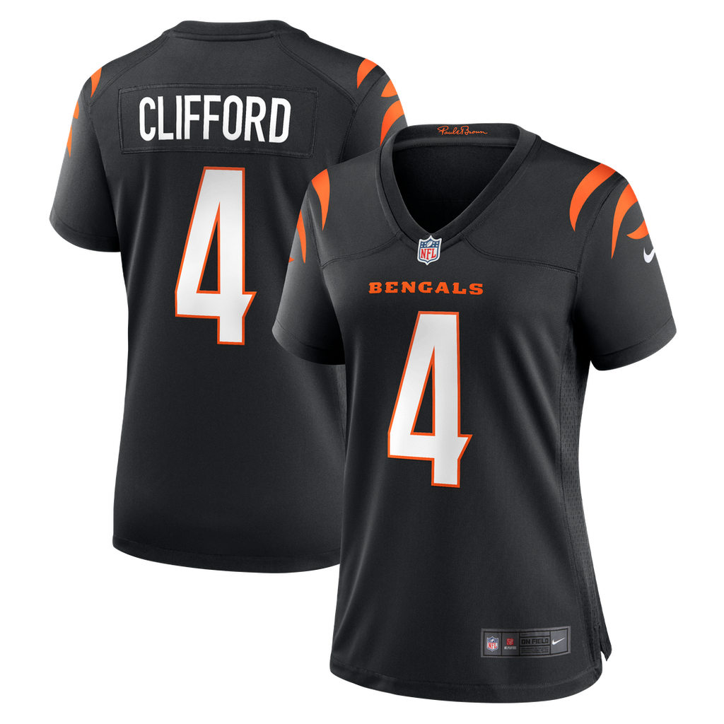 Sean Clifford Cincinnati Bengals Women's Team Game Jersey - Black
