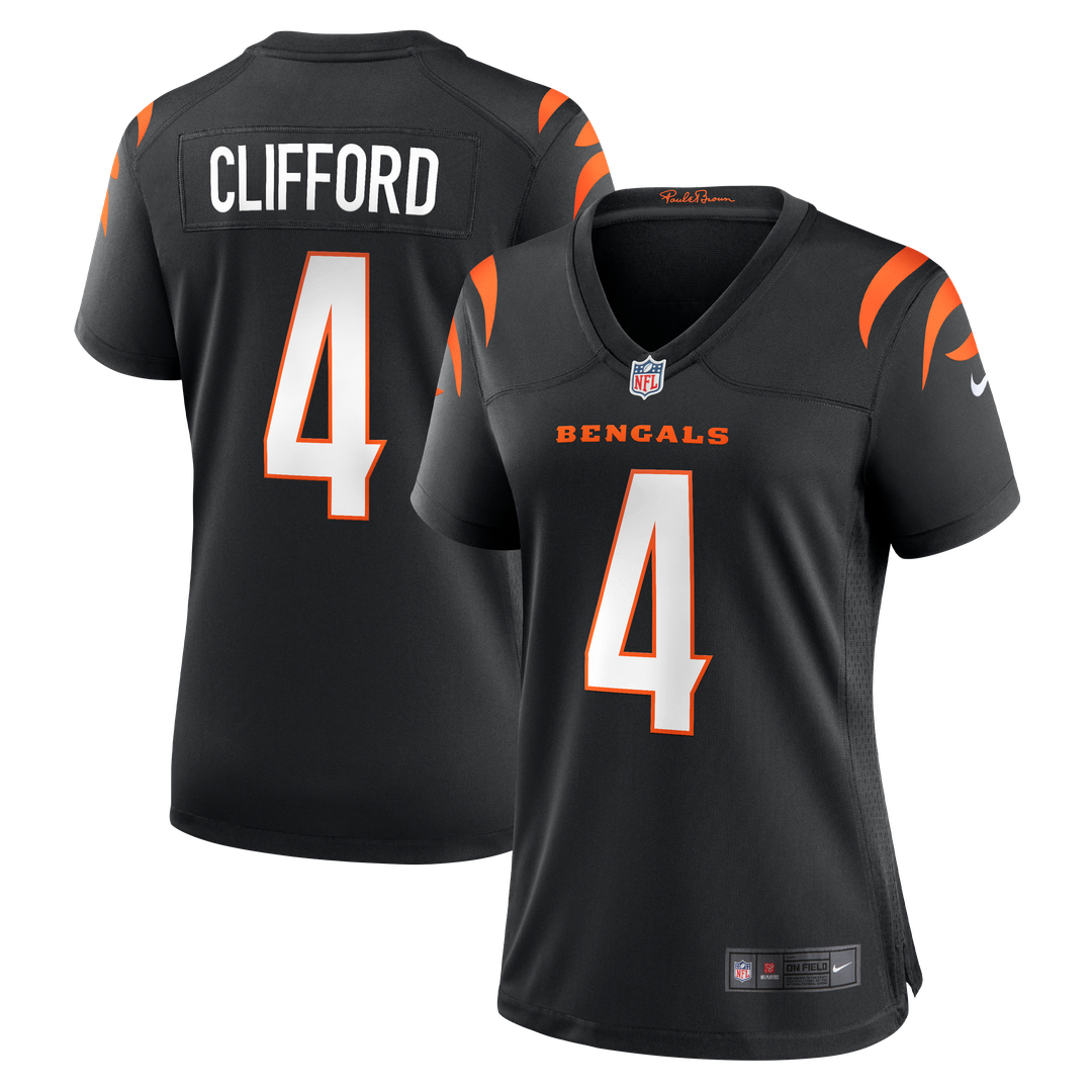 Sean Clifford Cincinnati Bengals Women's Team Game Jersey - Black
