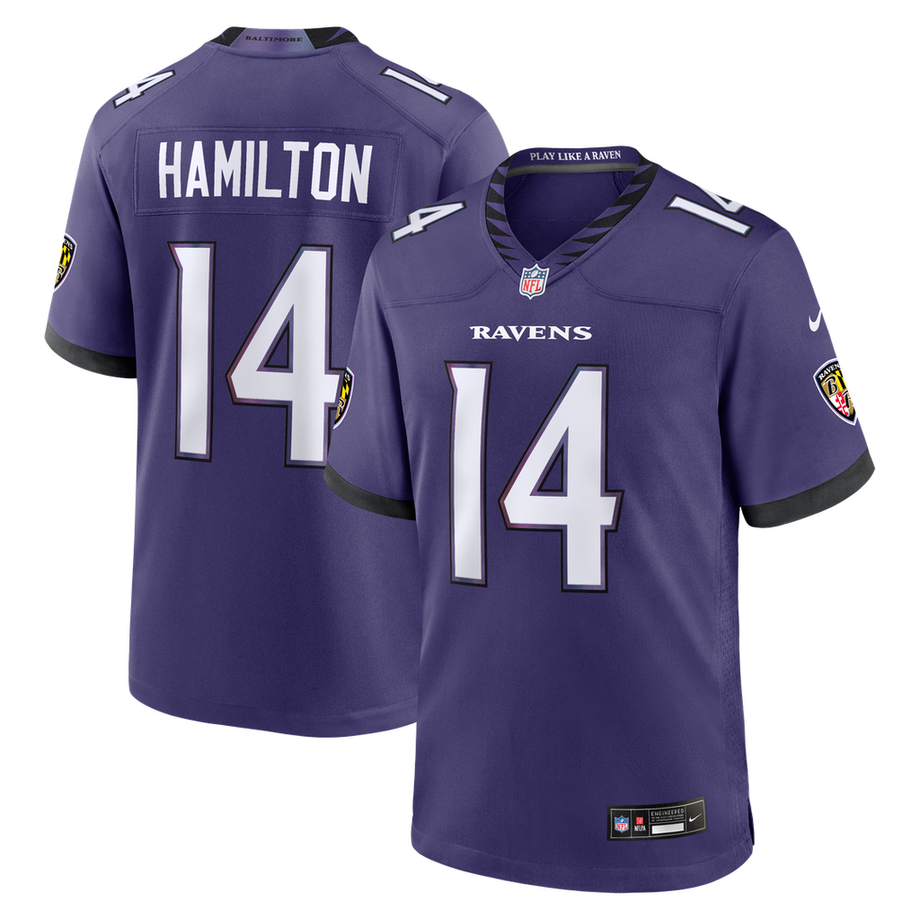 Kyle Hamilton Baltimore Ravens Team Game Jersey - Purple
