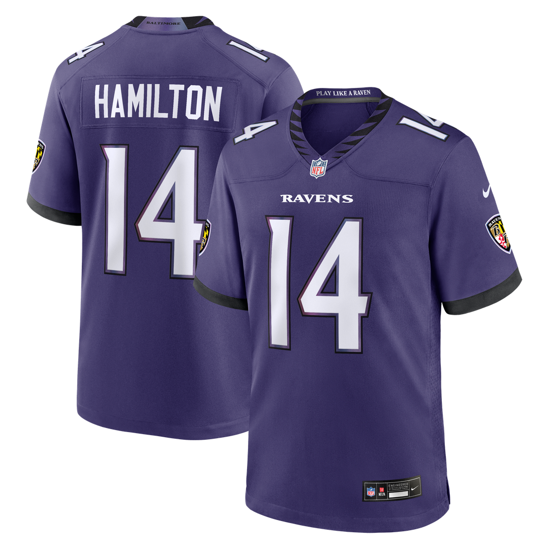 Kyle Hamilton Baltimore Ravens Team Game Jersey - Purple