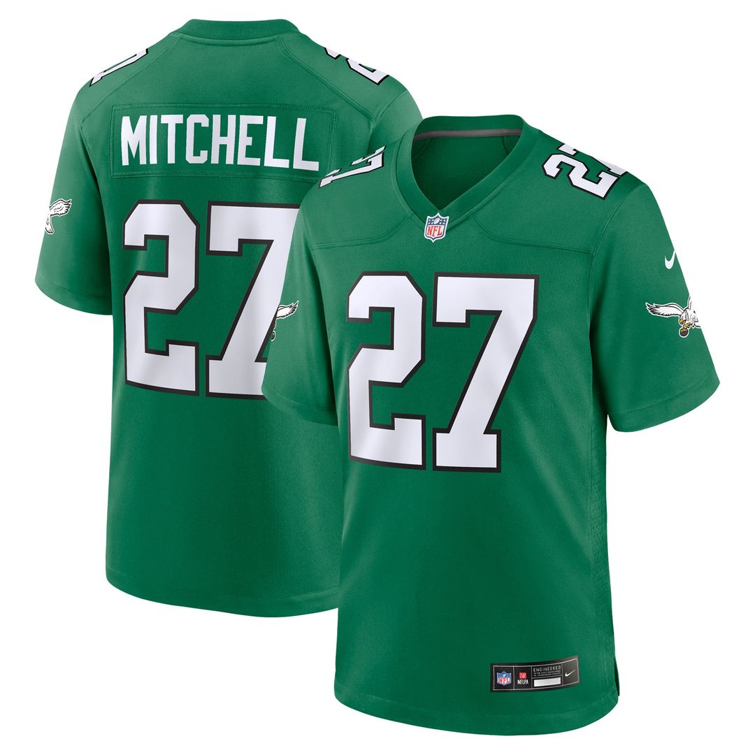 Quinyon Mitchell Philadelphia Eagles Team Game Jersey - Midnight Green