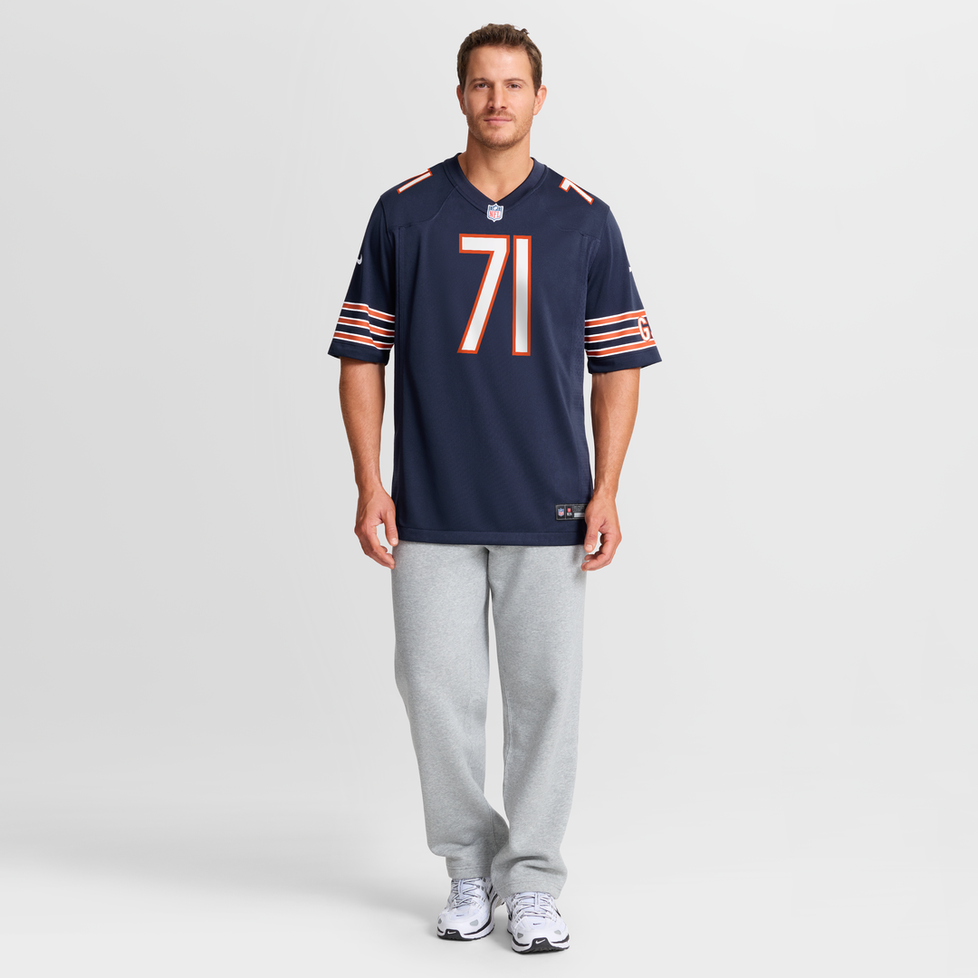 Ryan Bates Chicago Bears Game Jersey - Navy