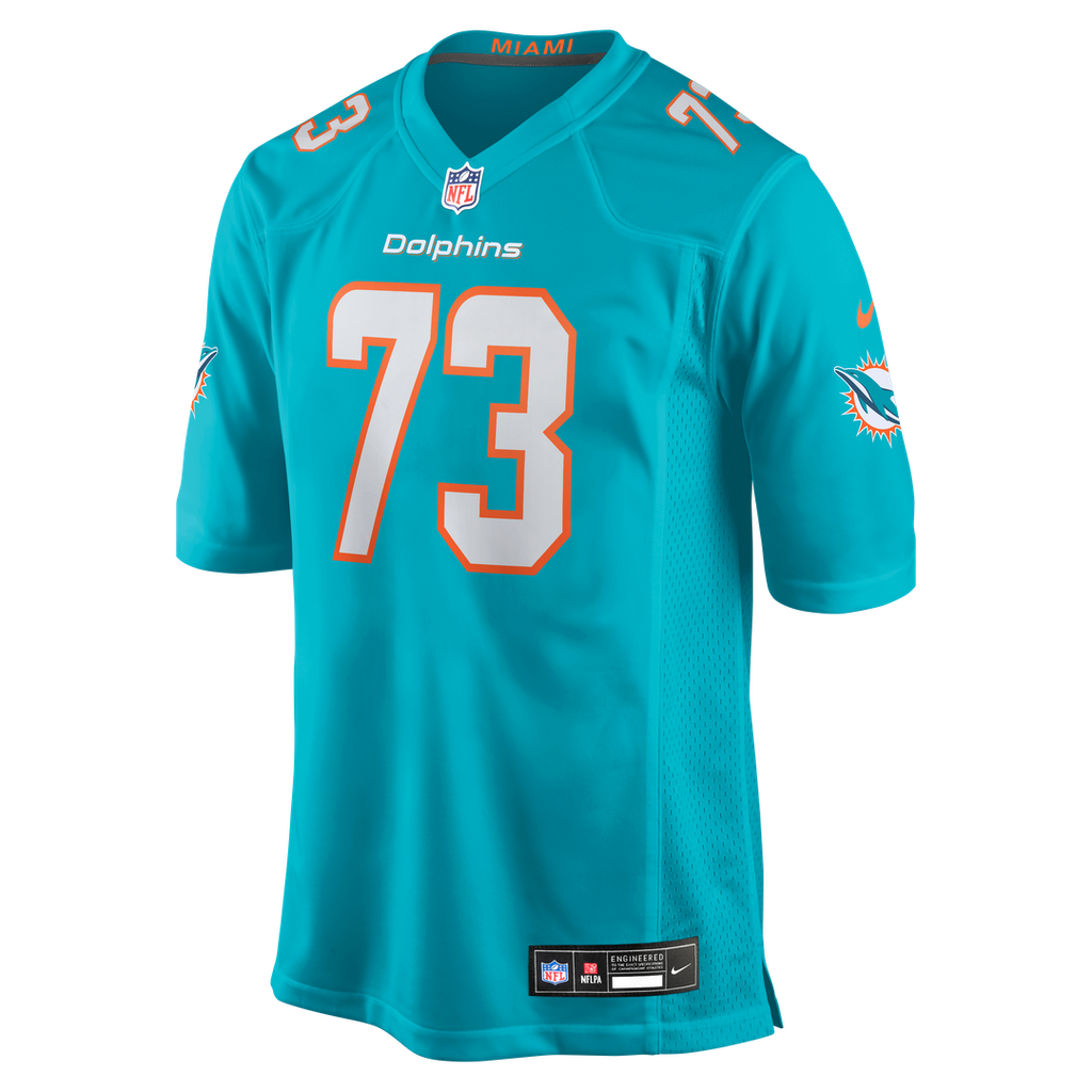 Austin Jackson Miami Dolphins Game Jersey - Aqua