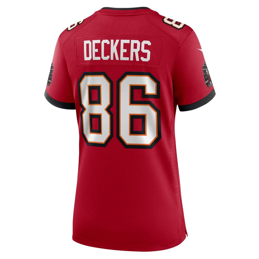 Evan Deckers Tampa Bay Buccaneers Women's Team Game Jersey - Red