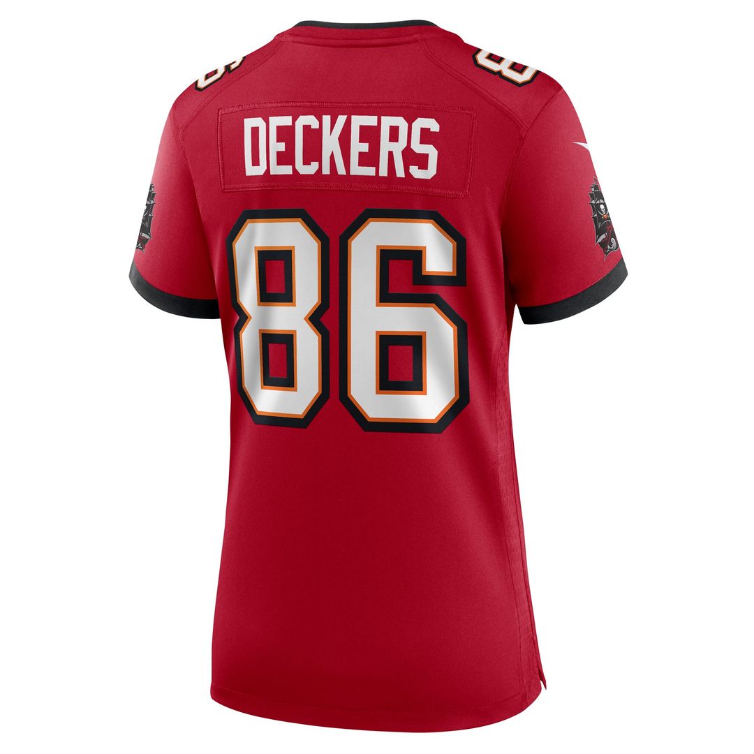 Evan Deckers Tampa Bay Buccaneers Women's Team Game Jersey - Red