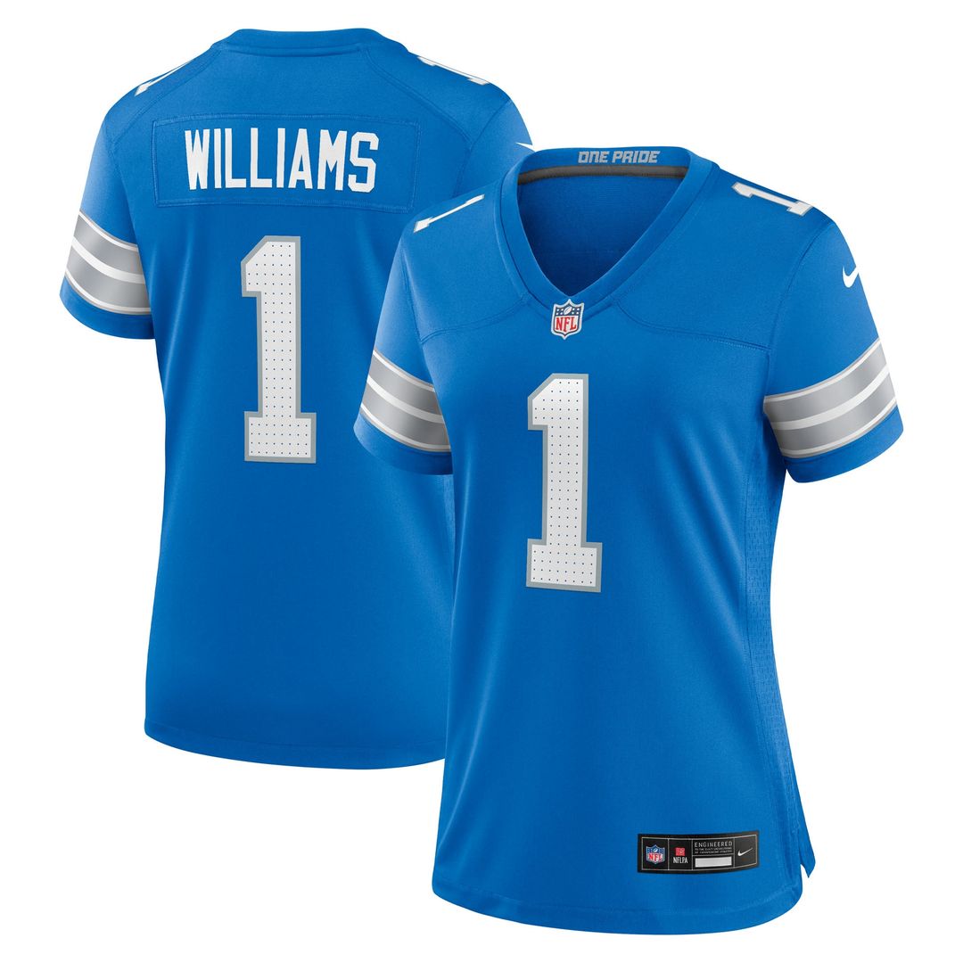 Jameson Williams Detroit Lions Women's 2nd Alternate Game Player Jersey - Black