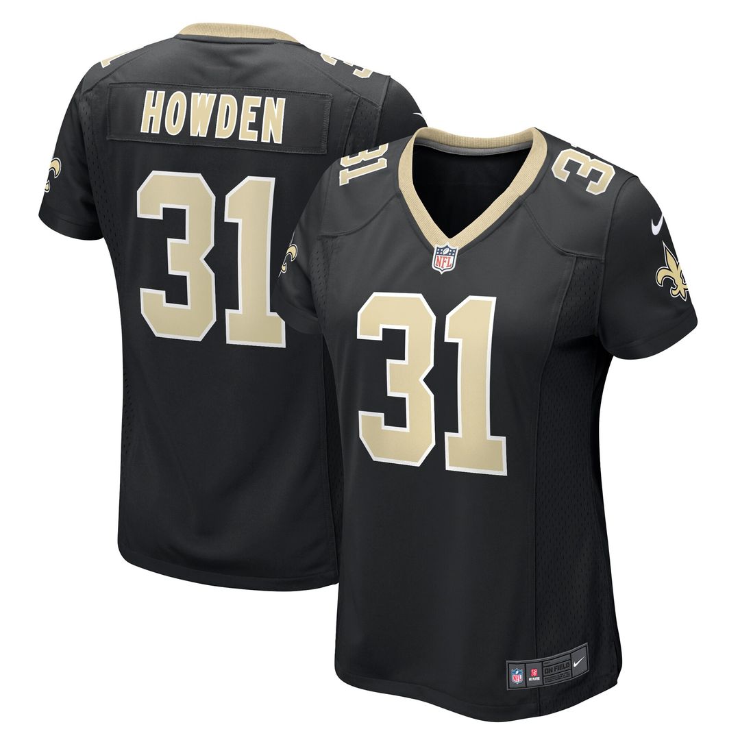 Howden New Orleans Saints Women's Team Game Jersey - Black