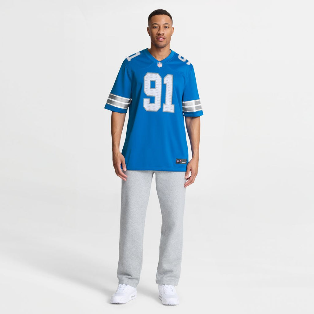 Tyleik Williams Detroit Lions Team Game Jersey - Blue