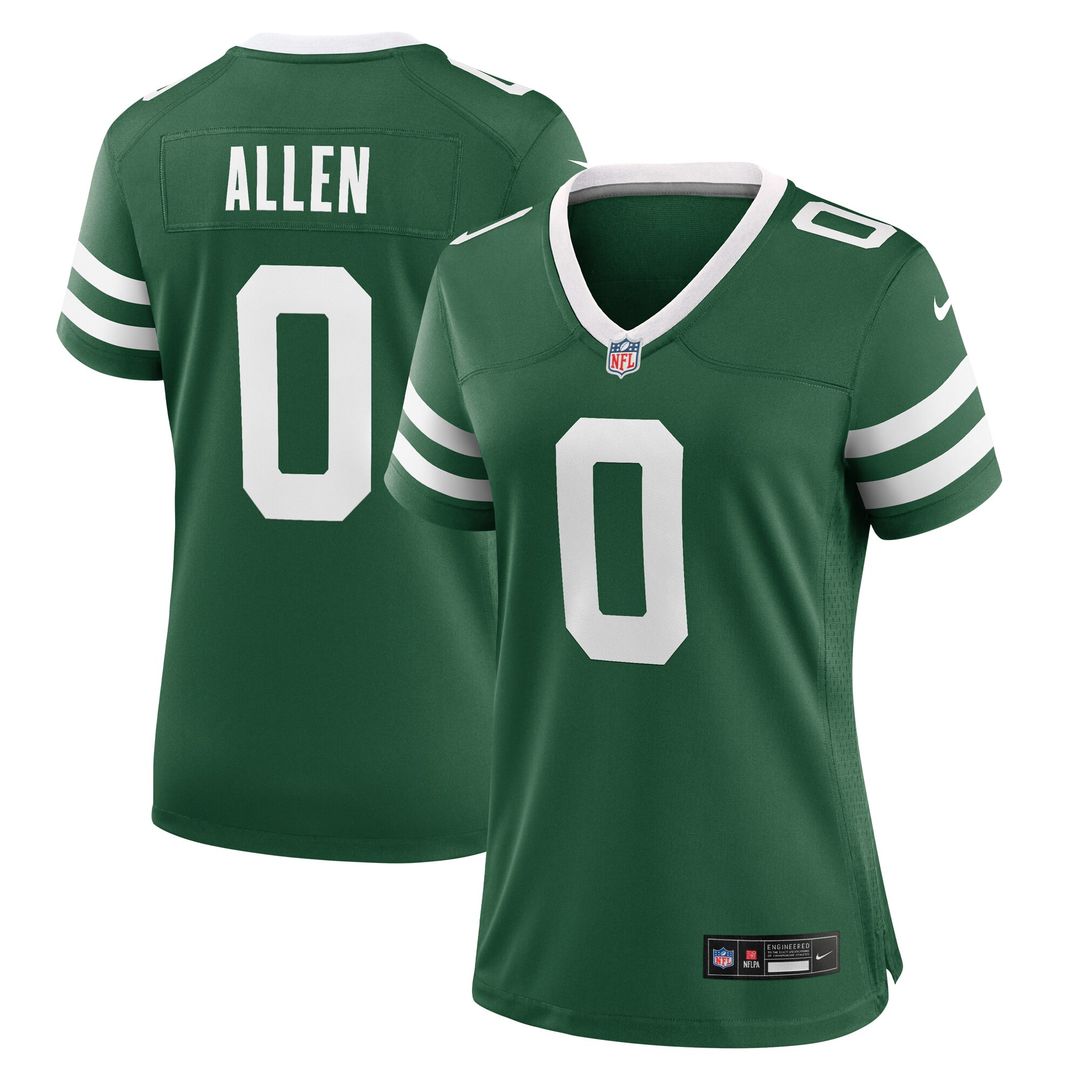 Braelon Allen New York Jets Women's Game Jersey - Legacy Green
