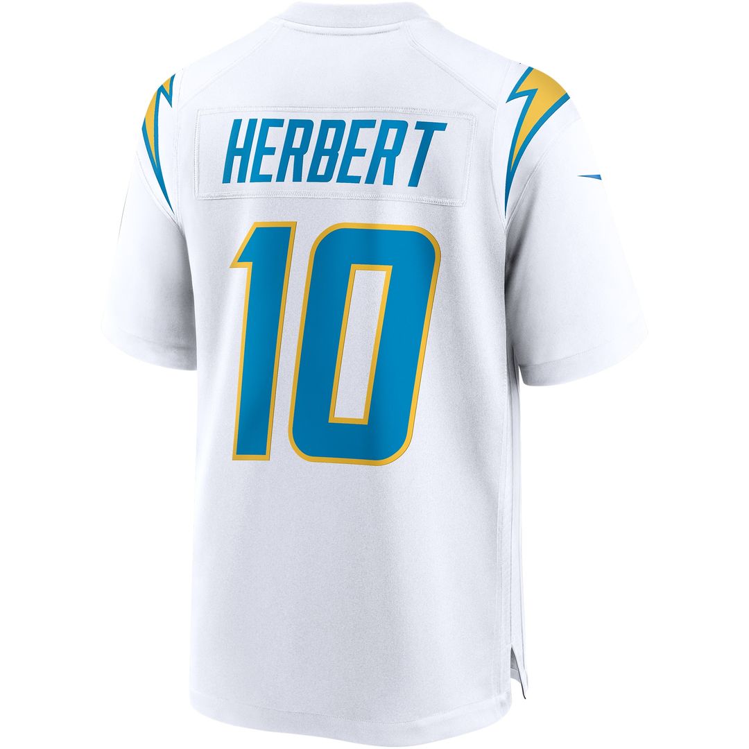 Justin Herbert Los Angeles Chargers Game Jersey - White