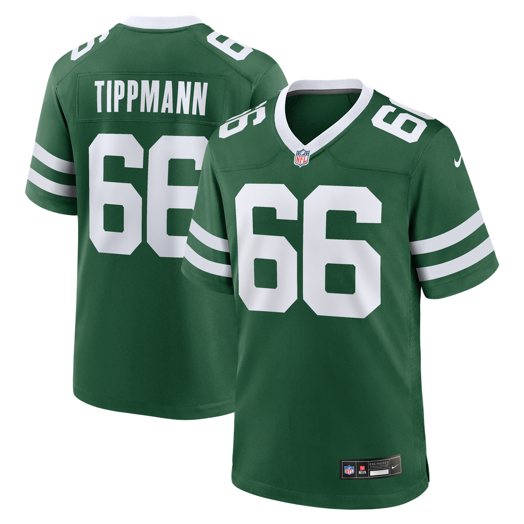 Joe Tippmann New York Jets Team Game Jersey - Legacy Green