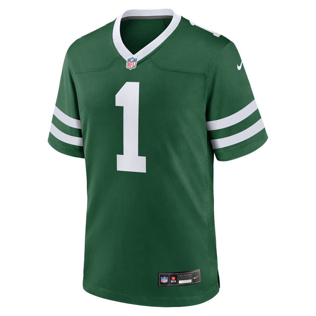 New York Jets #1 Dad Game Jersey - Legacy Green