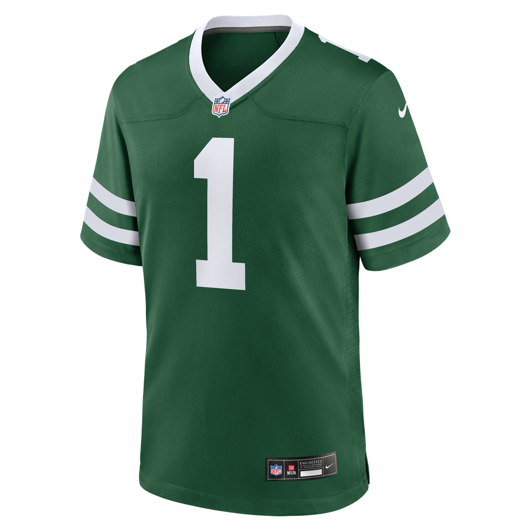 New York Jets #1 Dad Game Jersey - Legacy Green