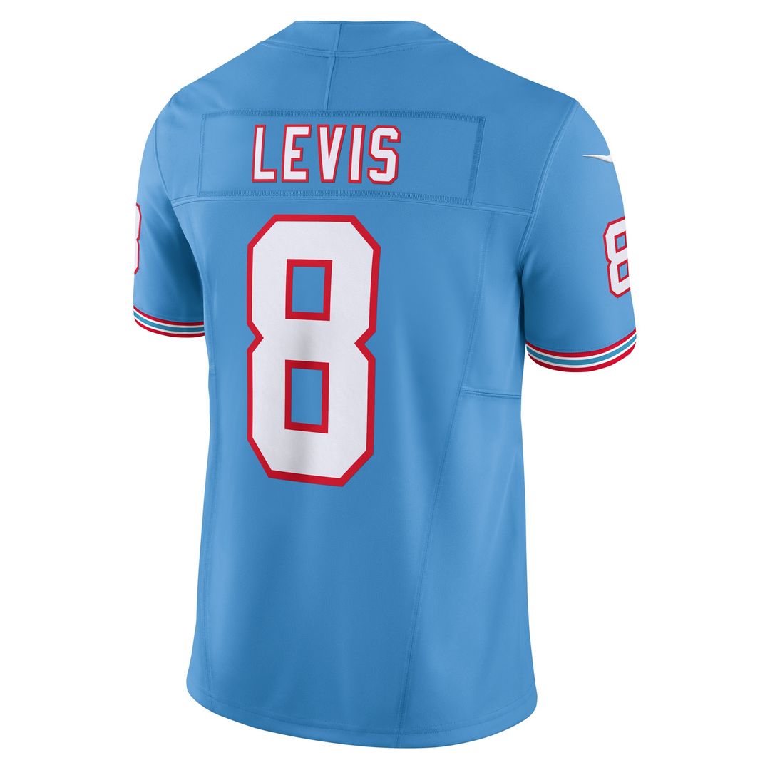 Will Levis Tennessee Titans Alternate Oilers Throwback Vapor F.U.S.E. Limited Jersey - Light Blue