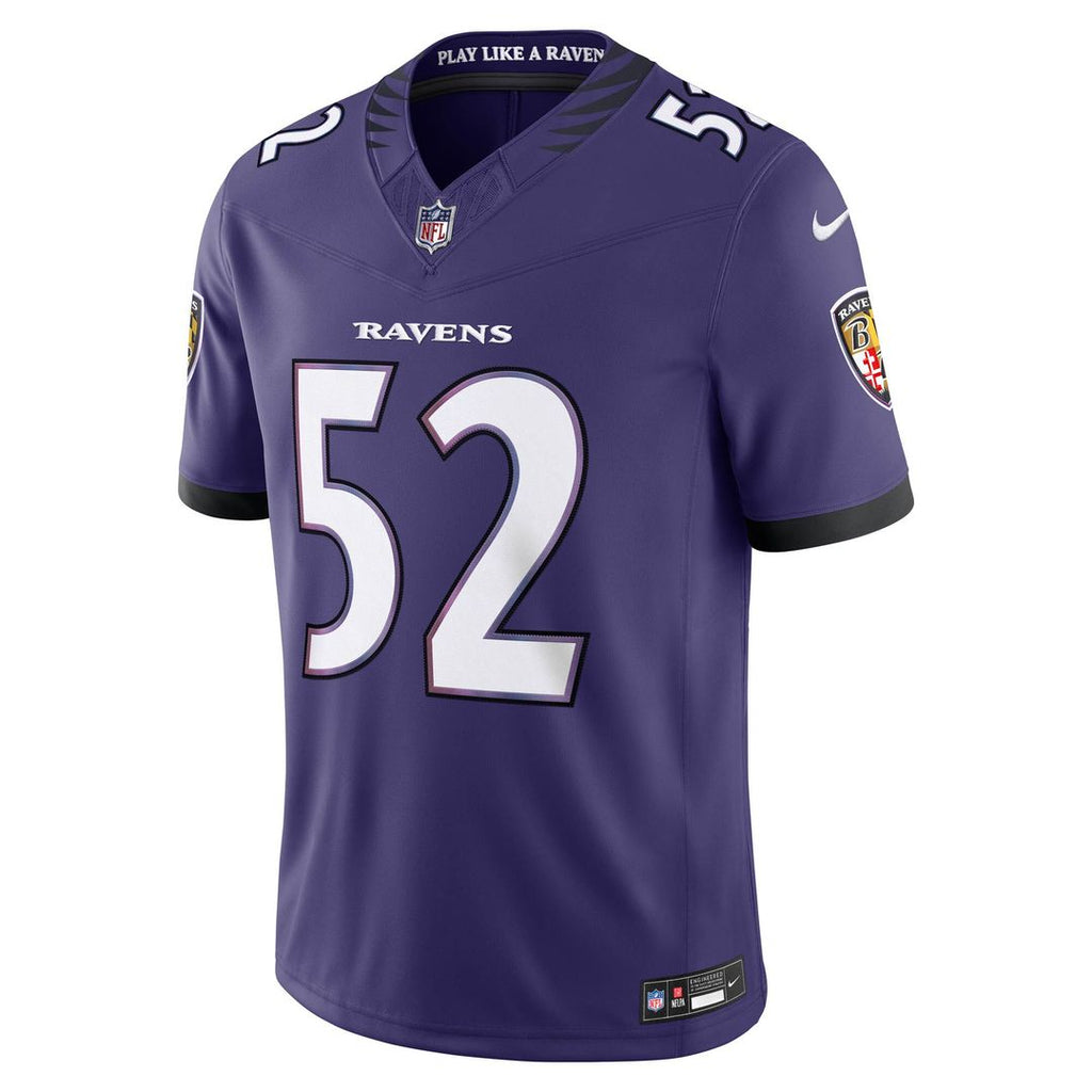 Ray Lewis Baltimore Ravens Vapor F.U.S.E. Stitched Retired Limited Jersey - Purple