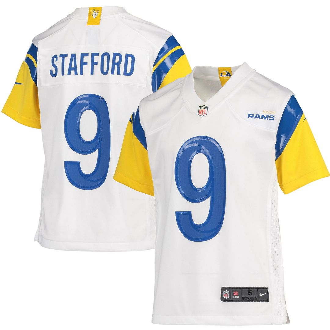 Matthew Stafford Los Angeles Rams Youth Game Jersey - Cream