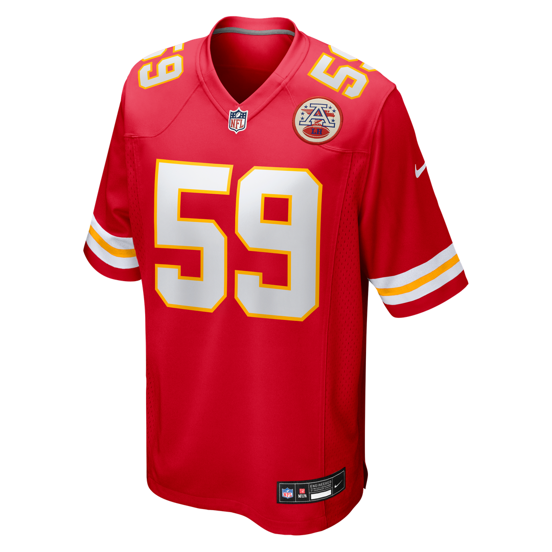 Cooper McDonald Kansas City Chiefs Team Game Jersey - Red