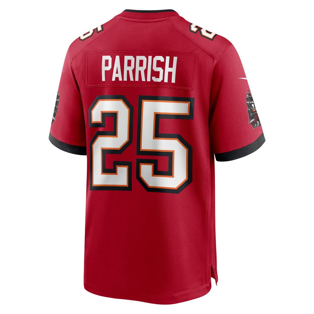 Jacob Parrish Tampa Bay Buccaneers Team Game Jersey - Red