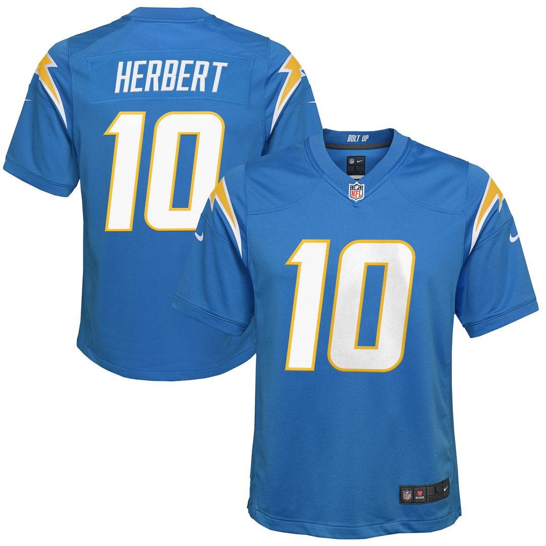 Justin Herbert Los Angeles Chargers Youth Game Jersey - Navy