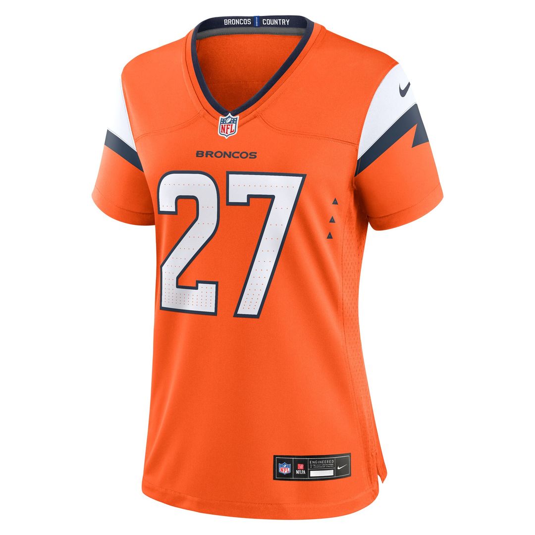 J.K. Dobbins Denver Broncos Women's Team Game Jersey - Orange