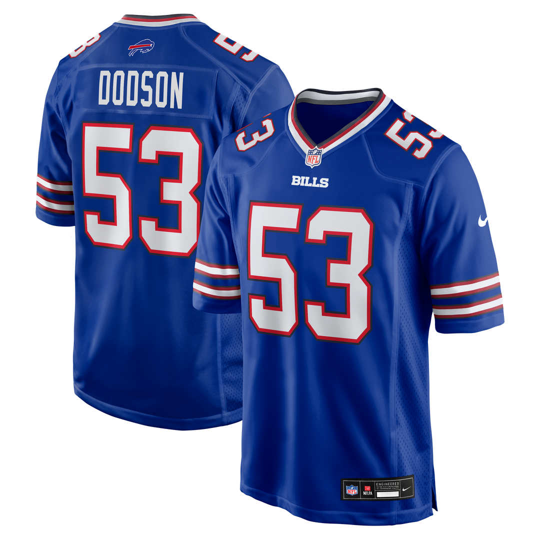 Tyrel Dodson Buffalo Bills Game Player Jersey - Royal