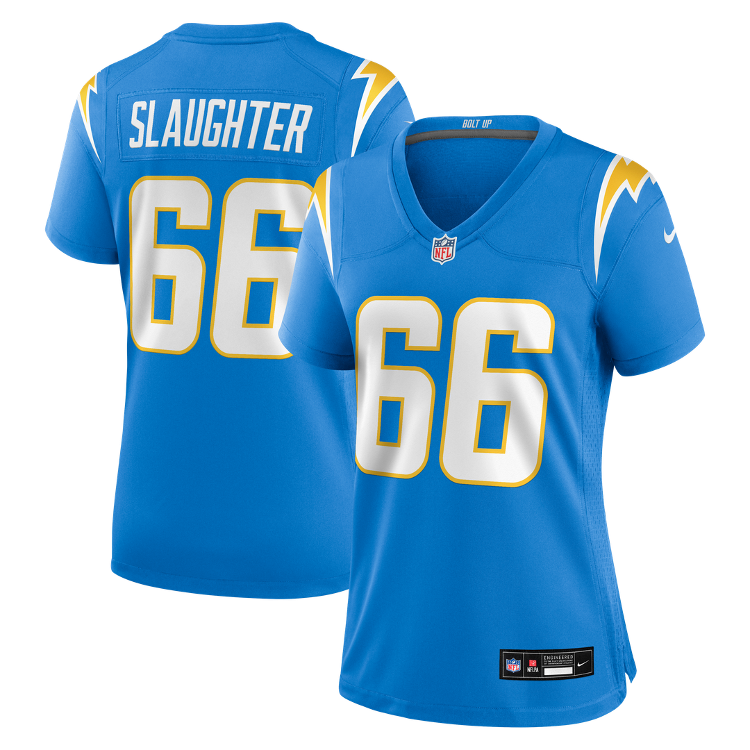 Jake Slaughter Los Angeles Chargers Women's Team Game Jersey - Powder Blue