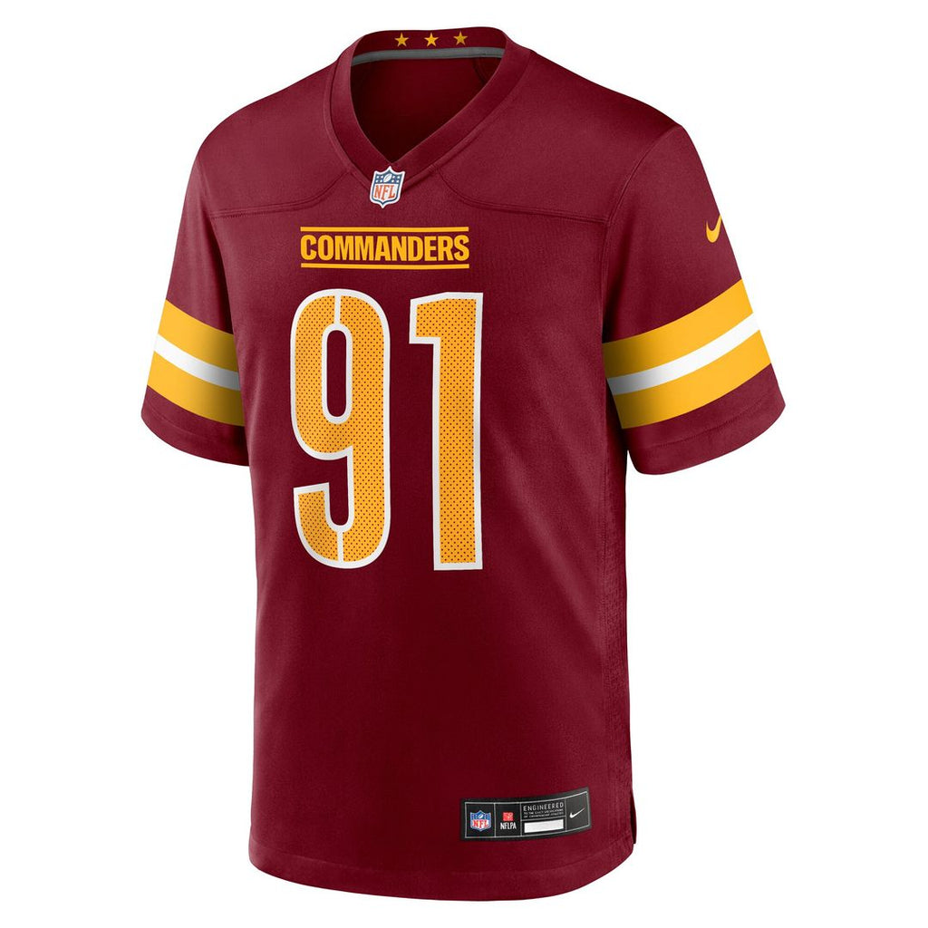 Deatrich Wise Jr. Washington Commanders Team Game Jersey - Burgundy