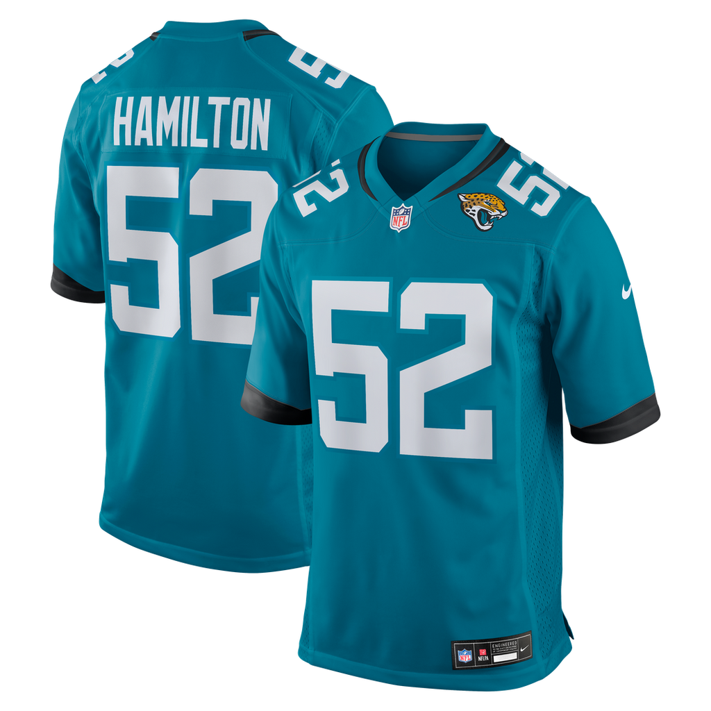 DaVon Hamilton Jacksonville Jaguars Game Jersey - Black