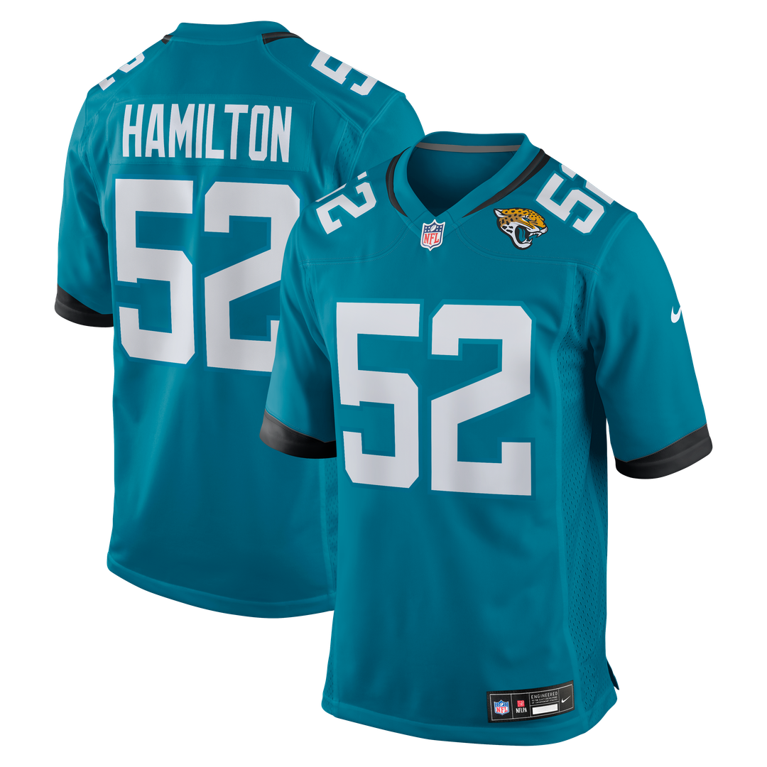 DaVon Hamilton Jacksonville Jaguars Game Jersey - Black