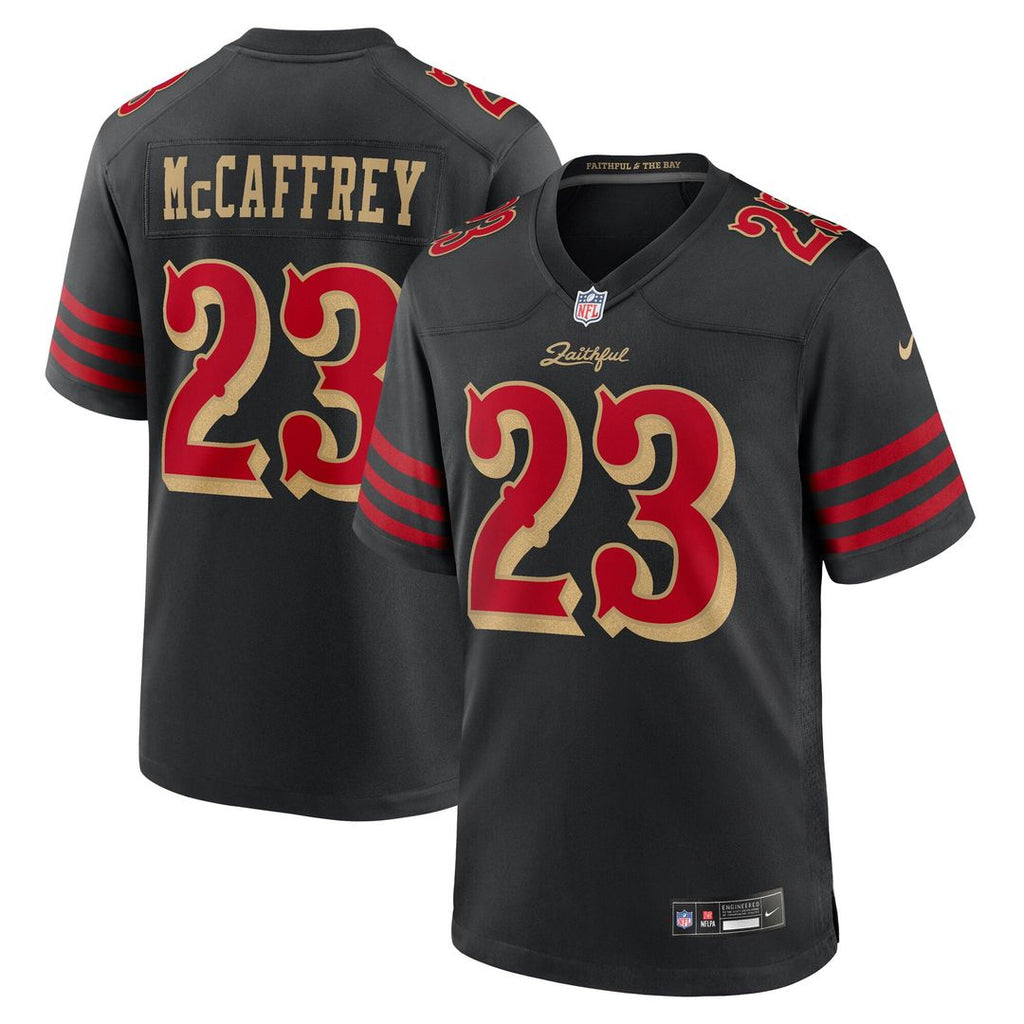 Christian McCaffrey San Francisco 49ers 2025 Rivalries Collection Game Jersey - Black