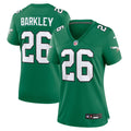 Saquon Barkley Philadelphia Eagles Women's Alternate Game Jersey - Kelly Green