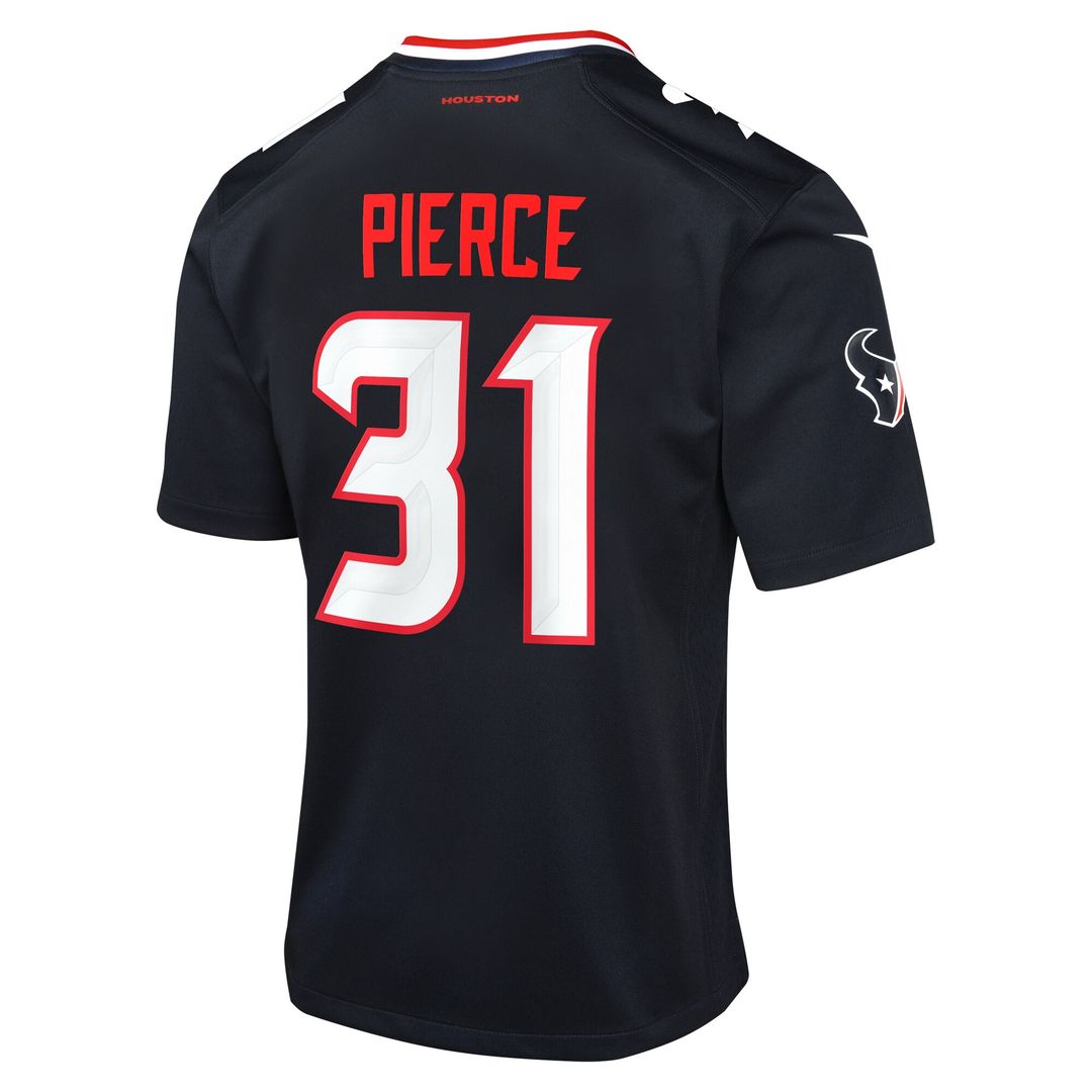 Dameon Pierce Houston Texans Youth Game Jersey - Navy