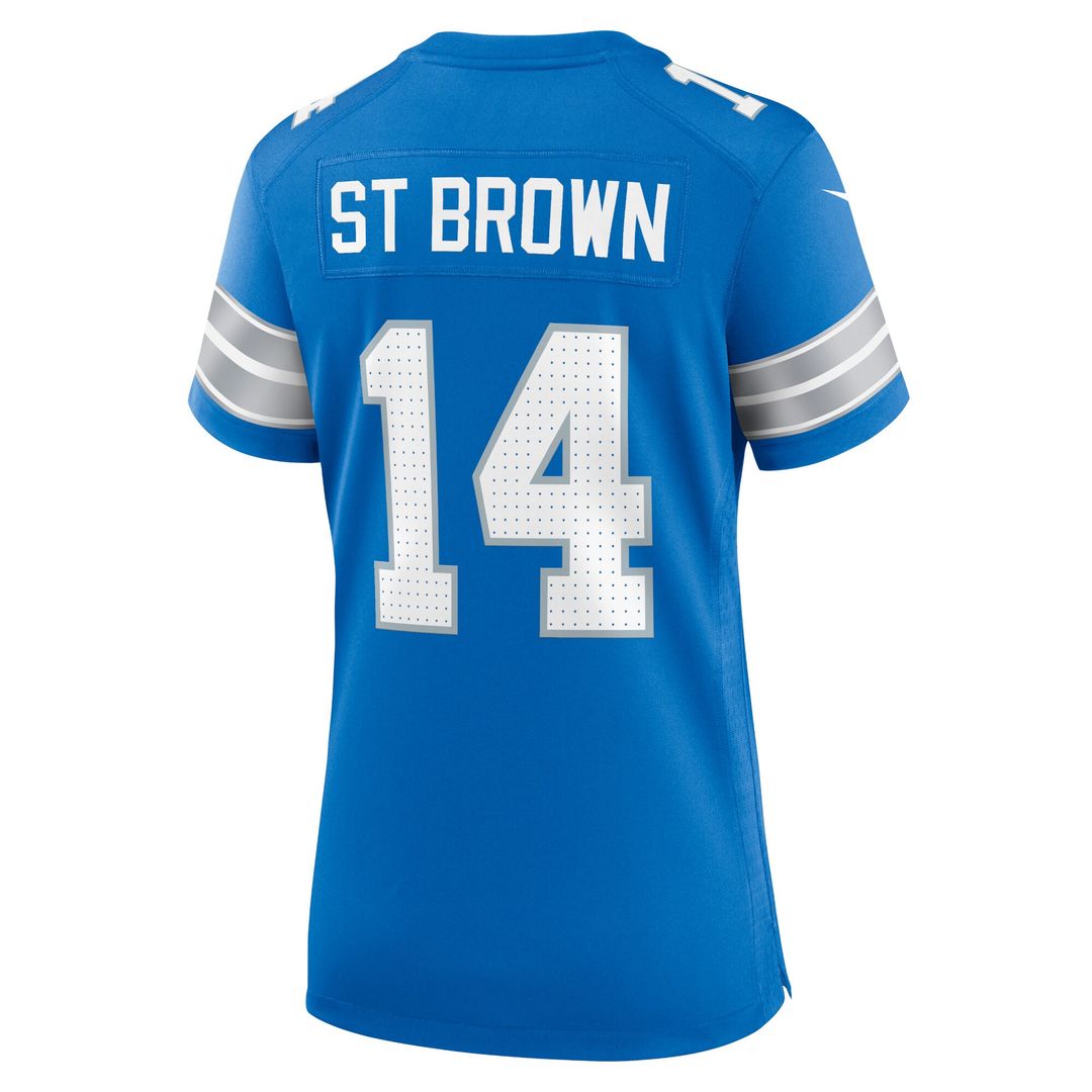 Amon-Ra St. Brown Detroit Lions Women's Team Game Jersey - Blue